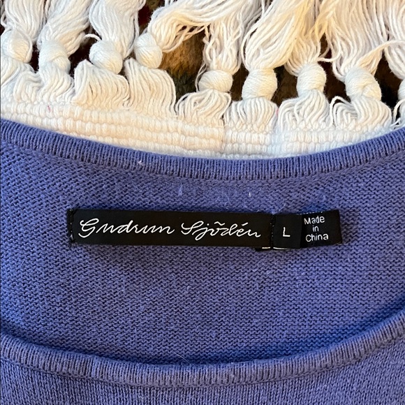 Sleeveless Purple Dress with Green Pockets - Picture 5 of 6